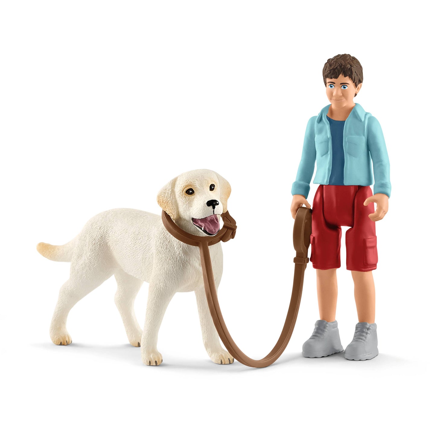 Walking with Labrador retriever Playset