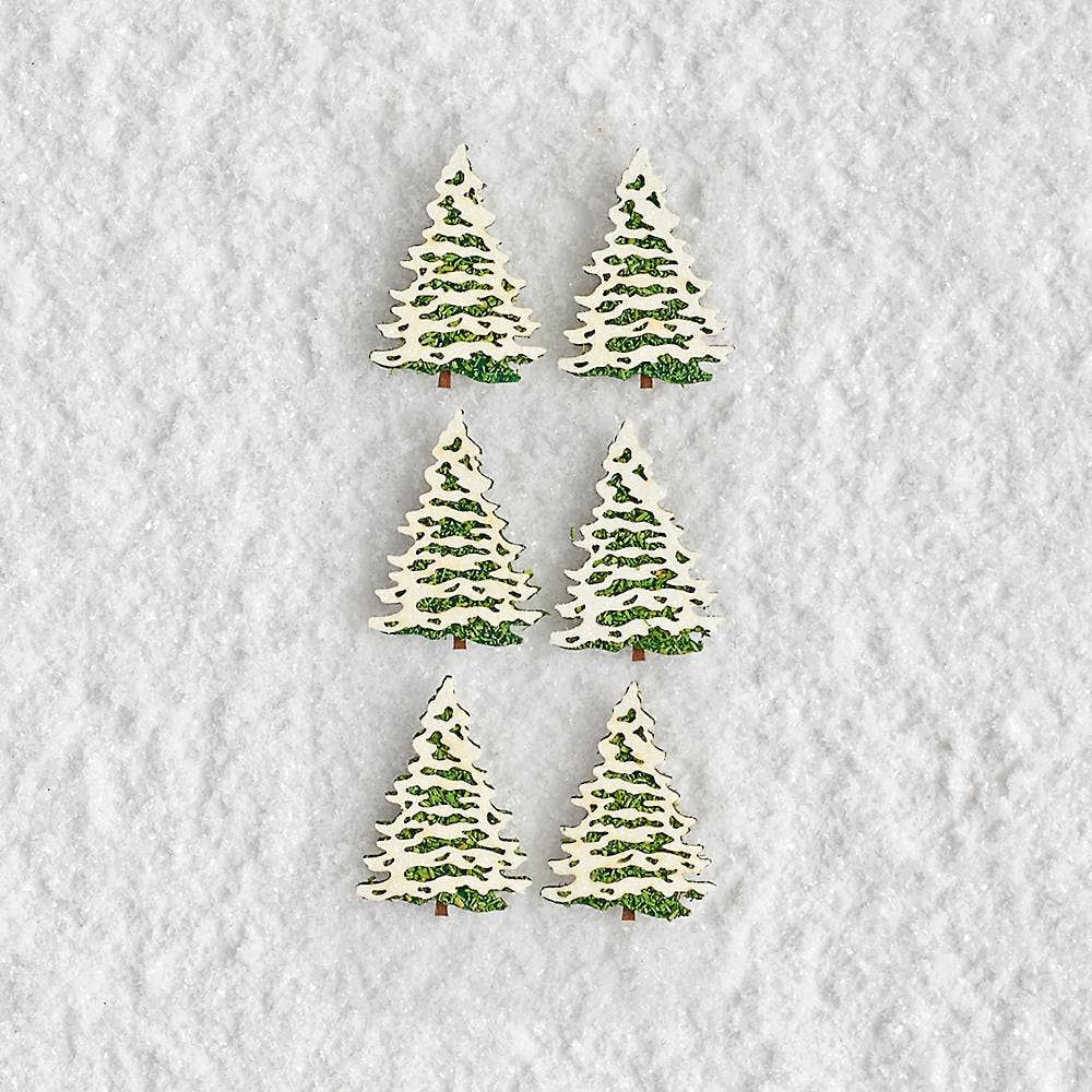 Snow Covered Tree Stickers