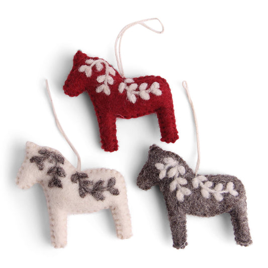 Classic Dala Horse Ornaments