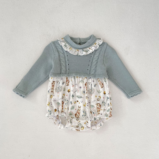Annie & Charles® Baby Bloomer/FOREST LIFE dress