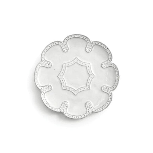 Bella Bianca Beaded Bread Plate