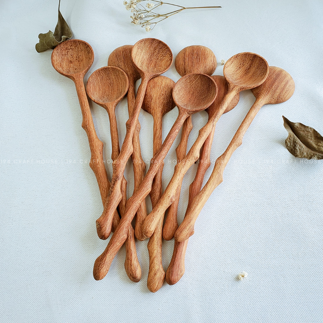 Branch Tree Wooden Spoon - Kitchen Serving Utensils