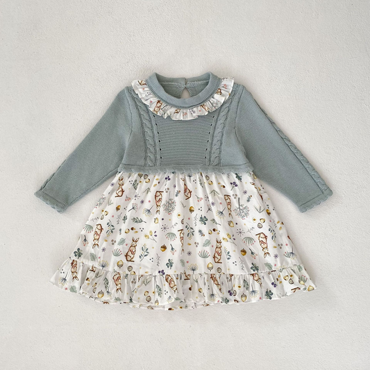 Annie & Charles® Baby Bloomer/FOREST LIFE dress