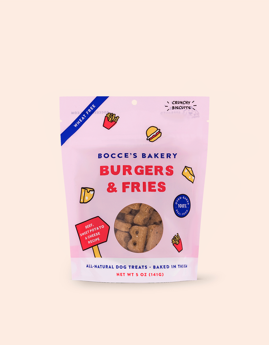 Burgers & Fries Biscuits Dog Treats