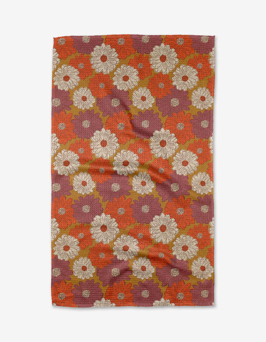 Zinnia Forever Tea Towel