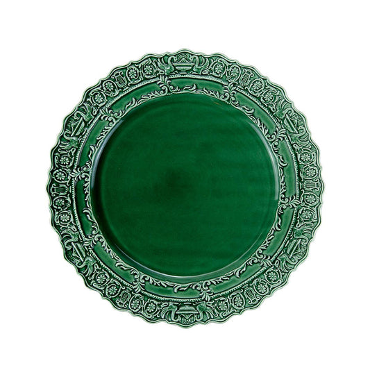 Renaissance Italian Green Dinner Plate