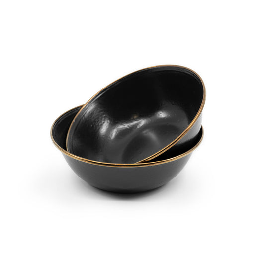 Enamel Bowl-Charcoal