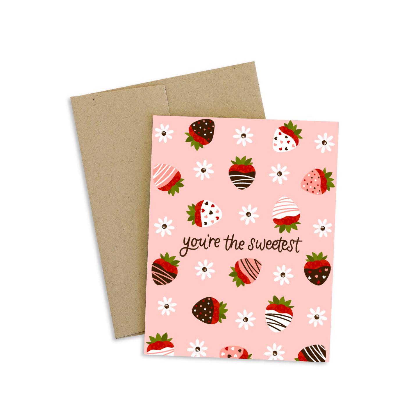 Sweetest Strawberry Valentine's Day Greeting Card