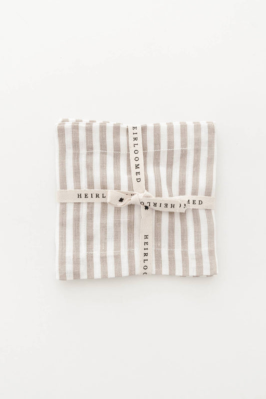 Keepsake Linen Cocktail Napkin in Oatmeal