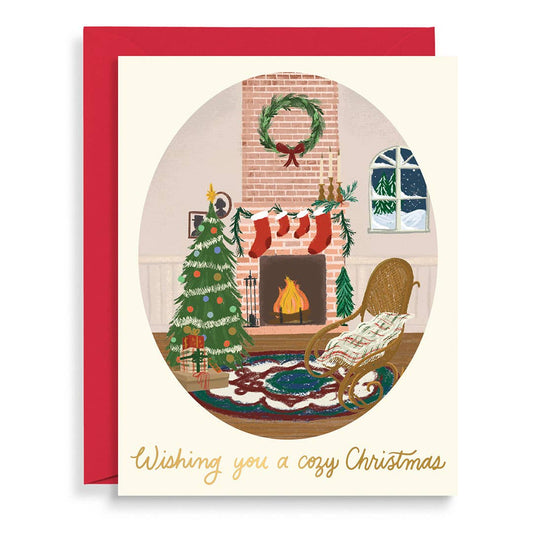 Cozy Christmas Scene Christmas Card Set