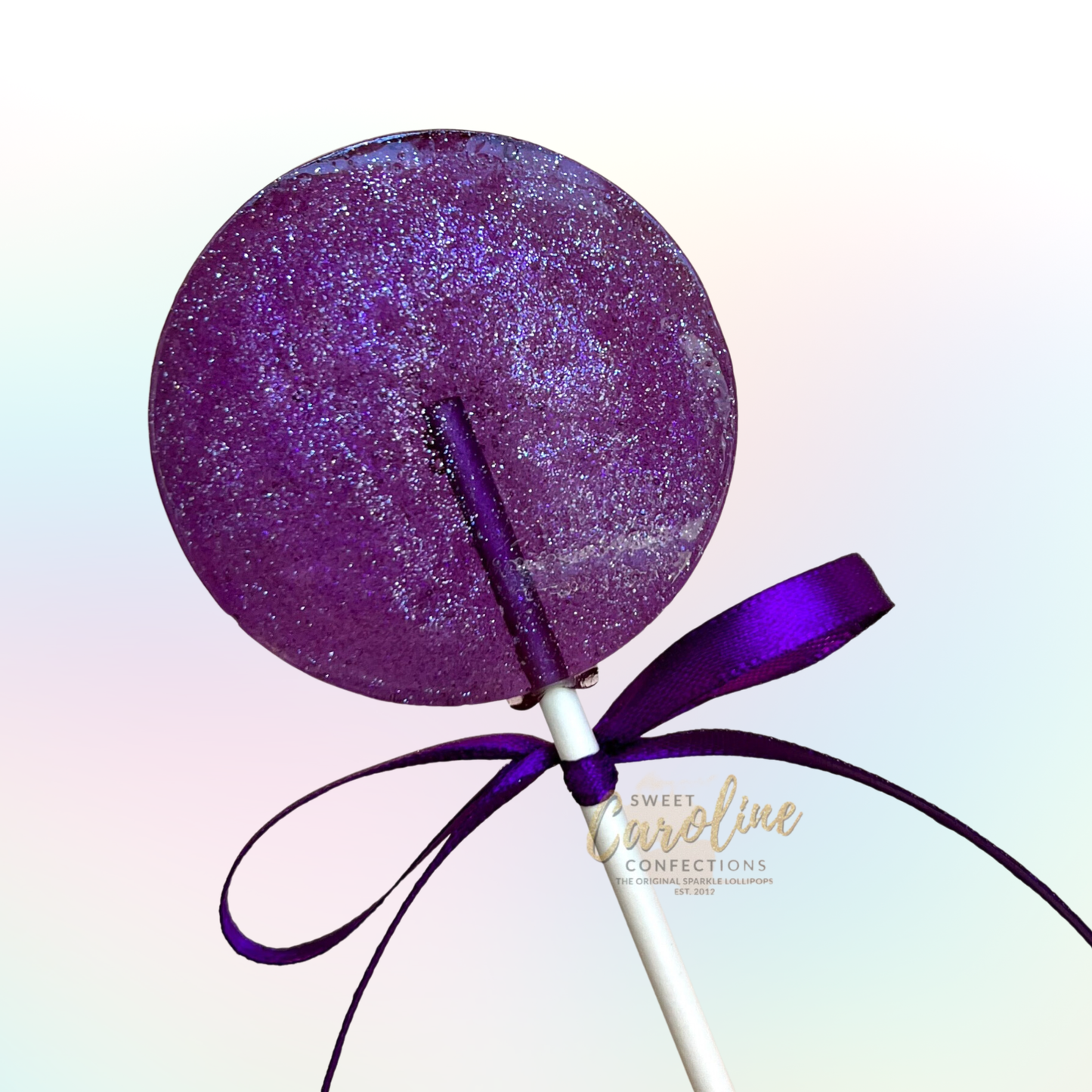 Grape Sparkle Lollipops