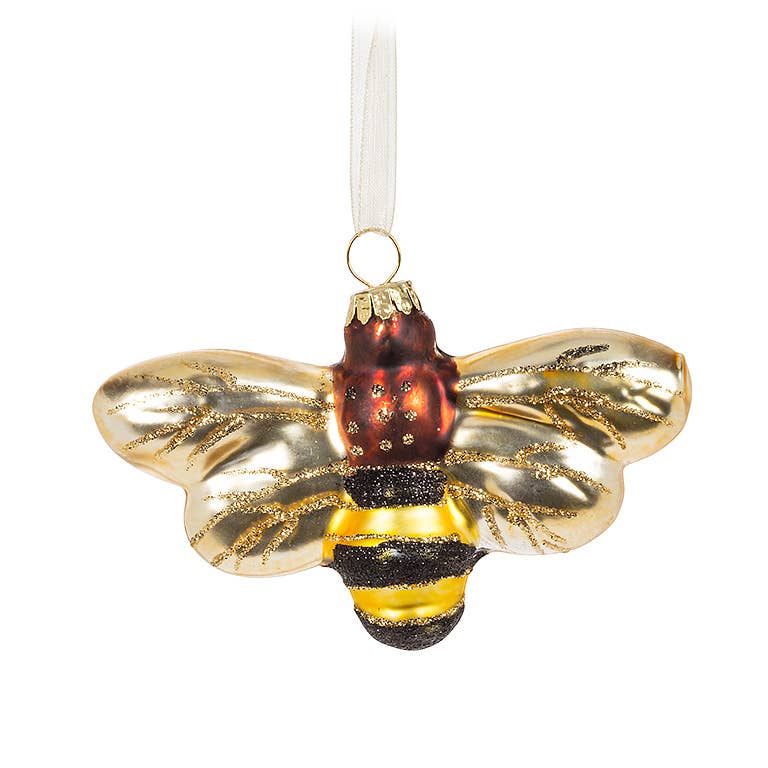 Classic Bee Ornament-4"W-210